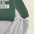 thumbnail image 4 of CAUYDY 0 3 6 9 12 Months Child Boys Fall Winter Autumn Clothes 2T 3T 4T 5T Baby Long Sleeve Pullover Elastic Sweatpants 2PCS Cute Set Newborn Picture Outfits Green for Sizes 2-3 Years, 4 of 6