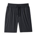 thumbnail image 2 of Mens Shorts Clothing Under $10 New Solid Color Casual Fashion Loose Drawstring Exercise Short Pants, 2 of 8
