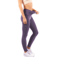 thumbnail image 4 of Yoga Leggings with Pockets High Waist Tummy Control Super Soft Stretchy Workout Yoga Pants 25" Violet Large, 4 of 4