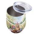 thumbnail image 3 of Happy Mother's Day Maine Coon with Sweets and Flowers at a Picnic 12oz Stainless Steel Wine Tumbler Insulated Cup with Lid Cat Lover Kitten Owner Gifts - 13005, 3 of 5