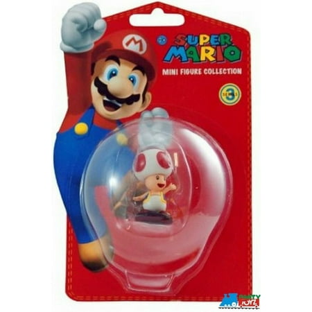 Mario Brothers Mini Action Figure 1 - 3" Series 3 - Toad