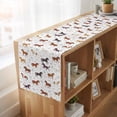 thumbnail image 6 of Table Runners 72 Inches Long Dress Scarves, Beige Brown Horses Farmhouse Kitchen/Dining Table Runner, Coffee Tablerunners, Horseshoes Farmhouse Abstract Art 16x72 Inch, 6 of 9