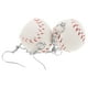 thumbnail image 4 of 1 par de pendientes de béisbol 3D con forma de bola para niñas, 4 of 7