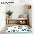 thumbnail image 3 of ODIKA 3x5 Machine Washable Non-Slip Area Rug, Chinoiserie Garden Pathway with Peony Blossom Accents Ultra Soft Rug, None, 567911, 3 of 7