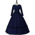 thumbnail image 2 of Women's Victorian Civil War Dress Costume Vintage Reenactment Historical Dresses Southern Belle Costumes Ball Gown, 2 of 7