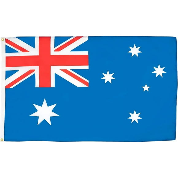 2024 Paris Olympics Australia Flag - 3x5 Ft - 100D Polyester Australian Banner with Two Metal Grommets - Fade Resistant - Vivid Colors - 3' x 5' Feet _High-quality