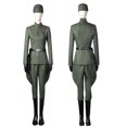 thumbnail image 2 of Disfraz de oficial imperial estelar para mujer, disfraz de Cosplay de Obi del Imperio Galáctico de Wars, uniforme militar de Wan Kenobi con sombrero, 2 of 5