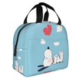 thumbnail image 2 of Cute Cartoon Anime Lunch Bag With Zipper Waterproof And Reusable Cooler Tote Lunch Box For School/Office/Picnic/Work, 2 of 5