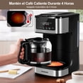 thumbnail image 3 of Cafetera de Goteo SANGKEE 12 Tazas Programable, 1.8L, 4H Mantiene Calor, 24H Timer, DPS2, 3 of 7