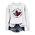 thumbnail image 2 of Gibobby Sudaderas con cremallera Sudadera con capucha de manga larga con estampado de amor para el día de San Valentín informal a la moda para mujer (Blanco, S), 2 of 3