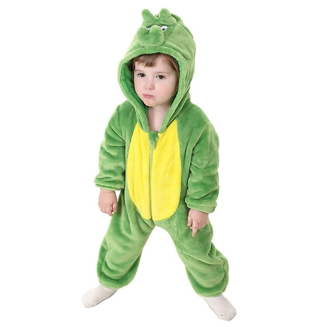 Disfraz de dinosaurio para niños pequeños Disfraz de animal con capucha lindo de Halloween para niños - Dinosaurio 6-12 meses ACTIVE Biensenido a ACTIVE