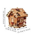 thumbnail image 6 of YingYouFu Christmas Wooden House Diamond Art Ornaments, Cute 3D Pearl Painting Crafts for Adults, Home Indoor Christmas Decorations for Wall Party Holiday, 6 of 7