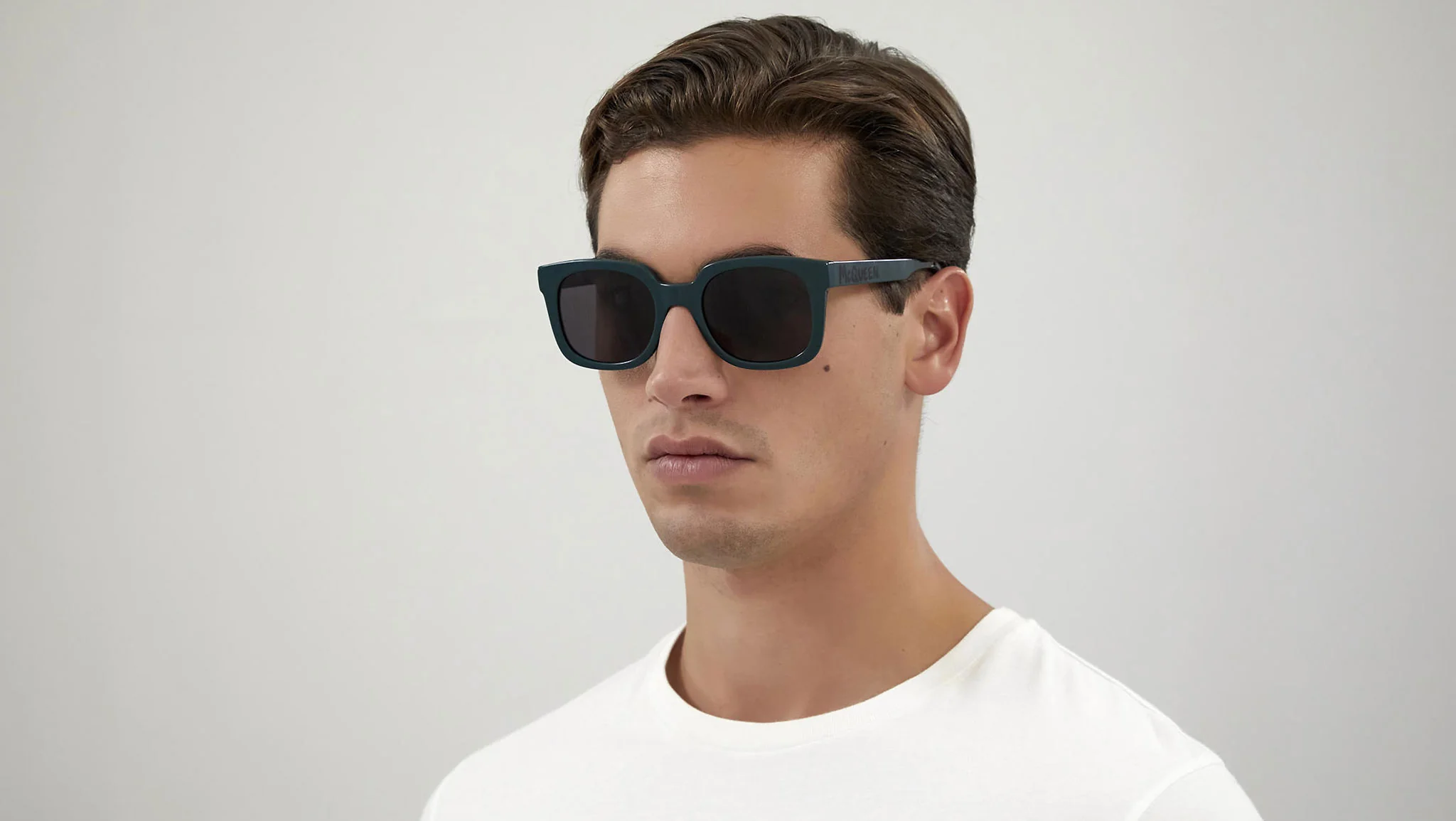 ALEXANDER MCQUEEN AM0348S dark green men's sunglasses ALEXANDER MCQUEEN AM0348S dark green men's sunglasses