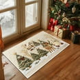 thumbnail image 2 of Christmas Doormat, Festive 3D Embroidery Entry Mat with Non-Slip Backing for Decor(B), 2 of 6
