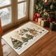 thumbnail image 4 of Christmas Holiday Embroidery Style Non-Slip Absorbent Kitchen Floor Mat, Washable Indoor Doormat for Entryway Bathroom Laundry Room Decor, 4 of 6