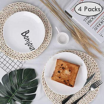 Download Woven Placemats Corn Straw Dining Table Mats Round Rattan Braided Coaster Mat Natural Handmade Heat Resistant Pad For Kitchen 4pcs Round 12 Walmart Com Walmart Com