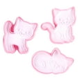 thumbnail image 4 of Cutter, Cat Shaped Sandwiches Cutter, Plastic Pink For  Cake, 4 of 8