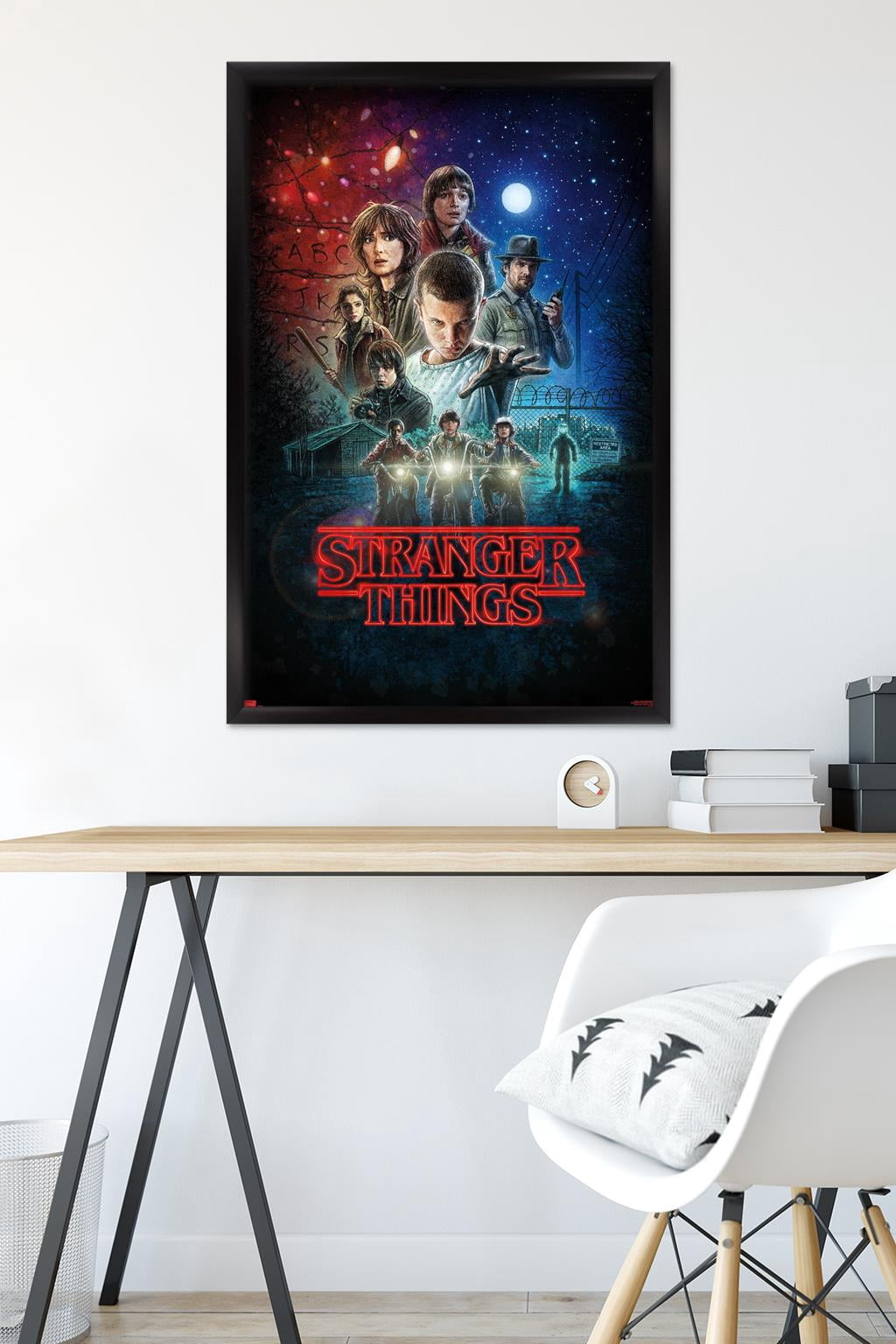 24X36 Netflix Stranger Things - One Sheet Wall Poster, 24" x 36" Framed