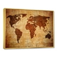 thumbnail image 3 of Designart 'Ancient World Map XI' Vintage Framed Canvas Wall Art Print, 3 of 5