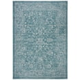 thumbnail image 3 of SAFAVIEH Courtyard Darin Botanical Indoor/Outdoor Area Rug, Turquoise, 6'7" x 9'6", 3 of 15