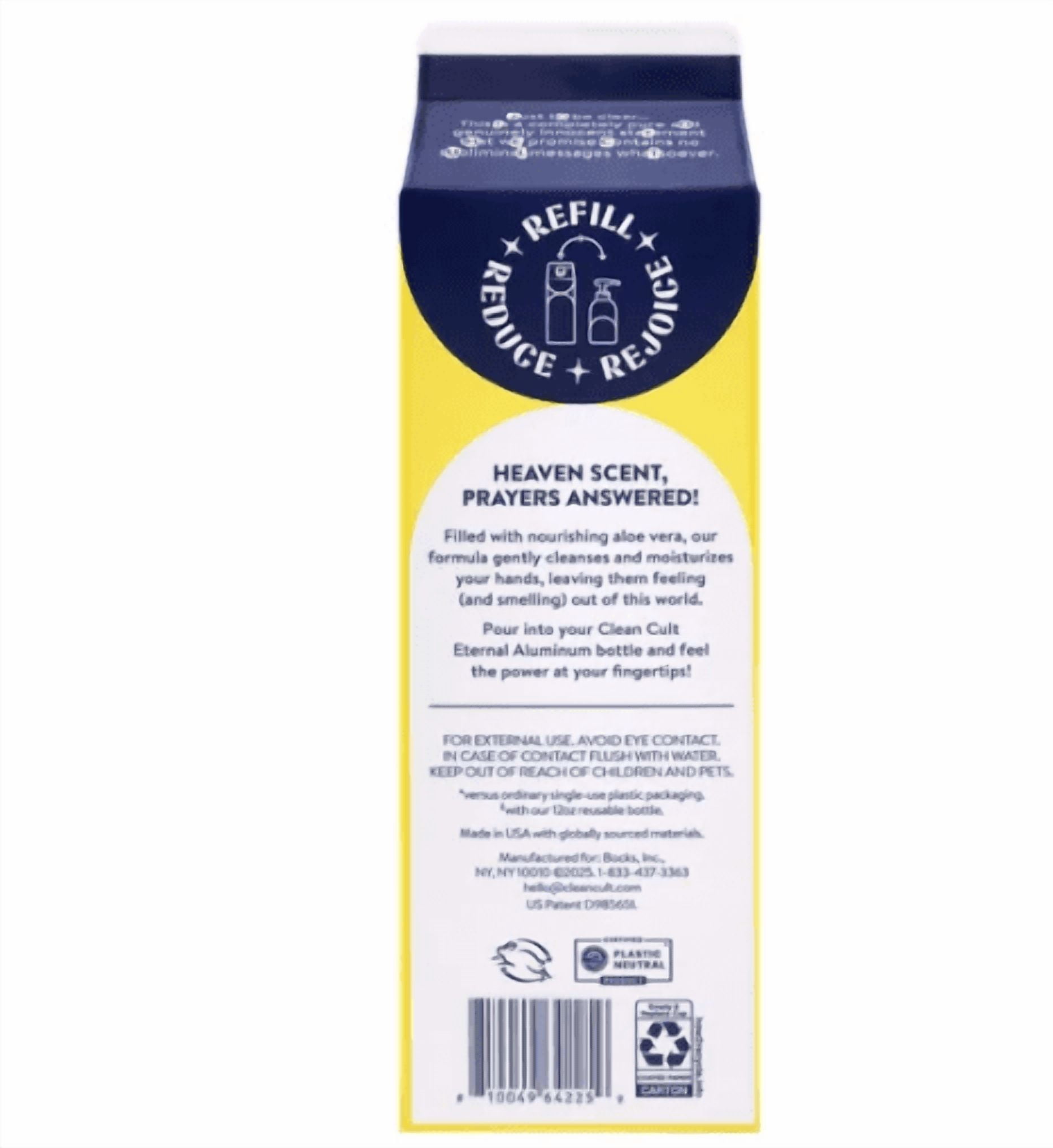 Cleancult Liquid Dish Soap, Lemon Verbena, 32 fl oz, 6-count