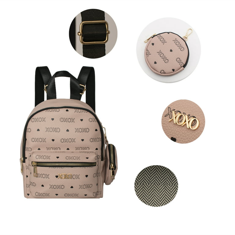Women Designer Mini Backpack W-Monogram Print In Waterproof Vegan