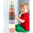 thumbnail image 4 of EDTara Stacking Cups Toy For Rabbits Multi-colored Reusable Small Animals Puzzle Toys For Hiding Food Playing, 4 of 8