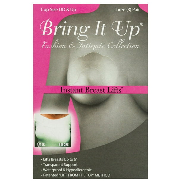 Bring It up Original Breast Lifts DD & Larger Cup Pack of 3 Pair for sale  online