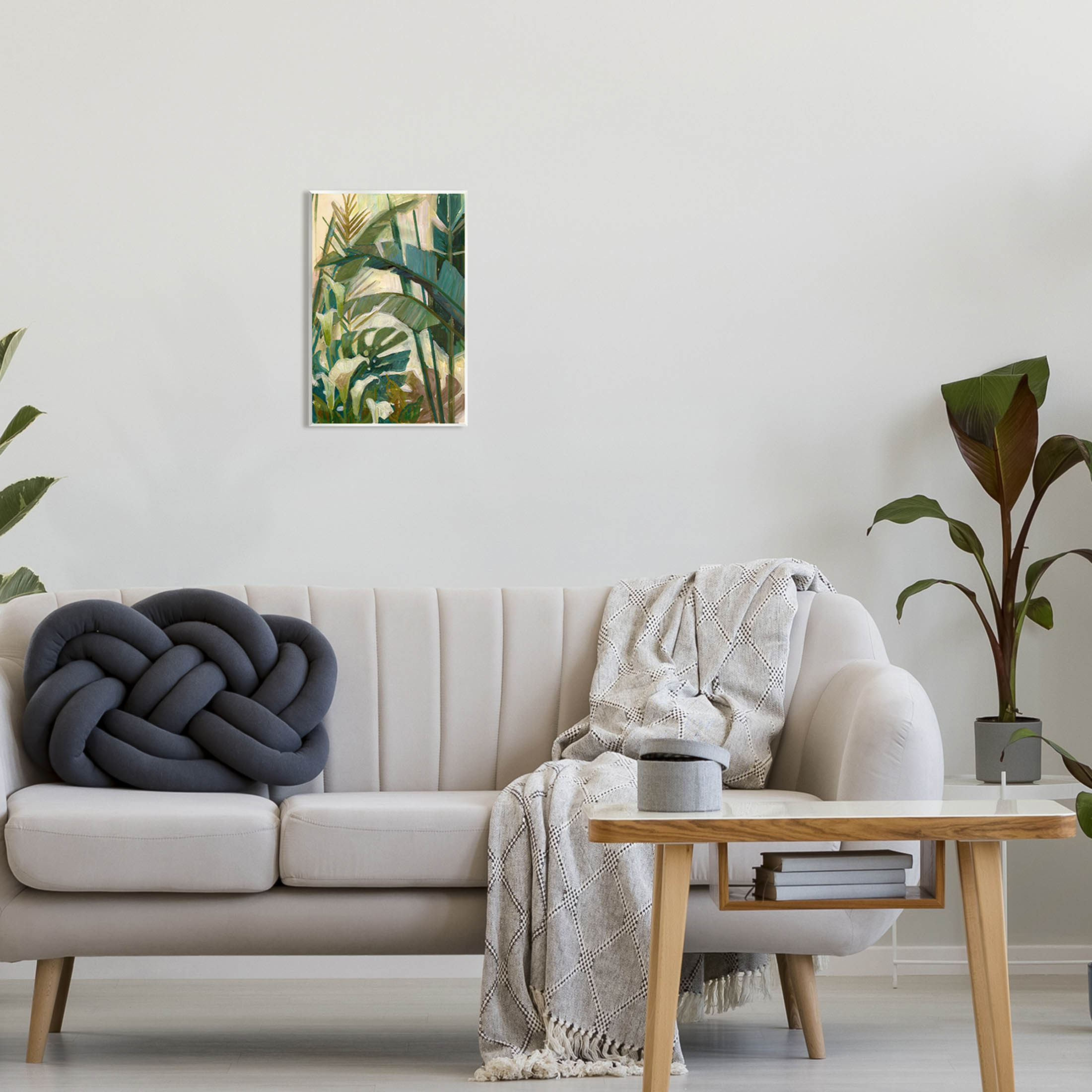 Tropical Jungle Plant Leaves Botanical & Floral Graphic Art Unframed Art Print Wall Art