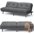 thumbnail image 1 of Homall Canapé-Lit Convertible Futon Canapé Rembourré Canapé-Lit Angle Réglable Canapé de Salon, Gris Foncé, 1 of 7