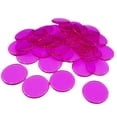 thumbnail image 3 of Discos de Plástico Zulema 100 Piezas de Fichas de Póker Rosa Roja, 3 of 7