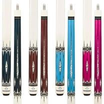 Pool Cues 58 inch Pool Cue Stick with 13mm Fiber Leather tip 20oz 4-Colors for Beginner, Commercial and Home