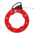 thumbnail image 1 of TFixol 30M Fiberglass Fish Tape Reel Puller Conductive Electrical Cable Puller with Impact Case Electric or Communication Wire Puller Use for Drywall Ceiling Under Rug Conduit or Pipe, 1 of 7