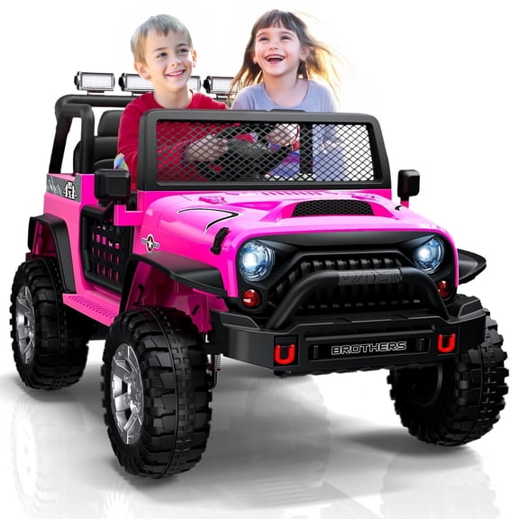 LIGIANT Ride on Car, Powerful Kids Electric Ride on Toys, 2 Seater, Remote Control, Large Battery, LED Lights