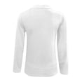 thumbnail image 5 of EDFBUYKRS Tops for Women Casual Long Sleeves T Shirts Comfy V Neck Tunic Blouses Khaki Loose Fit Lady Tops Size M, 5 of 5