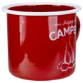 thumbnail image 4 of Raz Metal Happy Camper Mug Decoration - 5.5" - Red and White, 4 of 5
