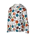 thumbnail image 2 of Balery Color Balls Men's Women's UPF 50+ Sun Protection Lightweight Hoodie Performance Long Sleeve Shirt for Fishing Running-, 2 of 9