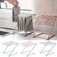 thumbnail image 1 of Neinkie Foldable Kitchen Rag Rack Drying Rack Dishcloth Drying Rack Baby Bottles Drying Rack Dishcloth Hanger Desktop Waterlogging Rag Holder for Kitchen Countertop-7.87inx6.3inx10.04in, 1 of 7