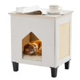 thumbnail image 1 of Casa para gatos interior, muebles para gatos con área grande, almohadilla para raspar, cueva escondida, mesa auxiliar, 1 of 7