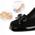 thumbnail image 3 of Women's Pumps High Heel 9CM Ankle Strap Platform Fashion Bowknot Shoes, 3 of 5