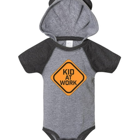 

Inktastic Kid at Work construction sign Gift Baby Boy or Baby Girl Bodysuit