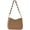 Coffee, variant on CoCopeaunts Straw Purses for Women Stylish Straw Shoulder Bag Woven Tote Bag Hobo Bag for Travel Vacation Beach