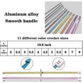 thumbnail image 3 of 23 Pieces Tunisian Crochet Hooks Set With Bead Carbonized Bamboo Hook-rx, 3 of 5