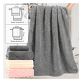 thumbnail image 5 of "4pcs Juego De Toallas Baño Completo Grande Suaves 140×70 Cm Lab.G  Gris Beige y Rosa ", 5 of 5
