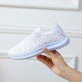 thumbnail image 5 of Earlde Women's Slip on Casual Sneakers Comfortable Tennis Shoes Work Nurse Flat Shoes, 5 of 7