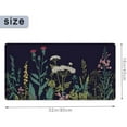 thumbnail image 4 of Large Mouse Pad 31.4 x 15.7inches 3mm XXL Extended Gaming Mouse Pad Mat with Non-Slip Base Stitched Mousepad for Computer,Office,Keyboard and Laptop-Wild Flowers，Waterproof Desk Mat, 4 of 5