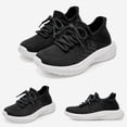 thumbnail image 4 of enyan Little Boys Girls Soft Strap Mesh Jogger Athletic Sneakers (Little Kid/Big Kid) Black,4, 4 of 7