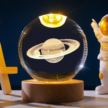 

Christmas Lamp Night Lights Astronaut Planet Globe 3D Solar System With LED Light Base Astronomy Gift Lamp Birthday Gift Lamps For Mother Girlfriend