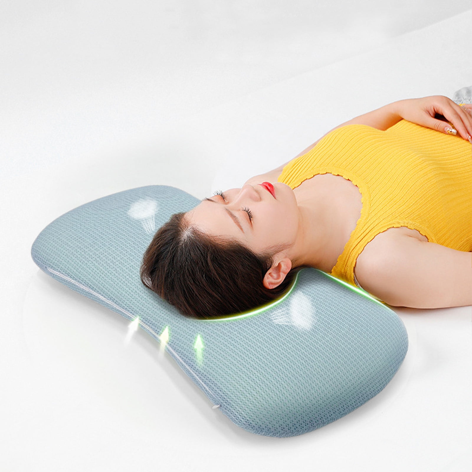 Bdday Pillows Memory Foam Ice Feeling Pillow Knitted Cotton Pillow Suitable for Home Hotel Etc Small Pillows for Sleeping