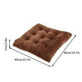 thumbnail image 2 of Floleo 3 Inch Thick Seat Cushion, 16x16 Inch Office Chair Cushion with Non-Slip Ties, Soft Velvet Desk Chair Pad for Back Pain, Dining Chair Pad, Pearl Cotton Filled Seat Cushion, 2 of 4